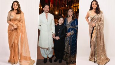 Gauri Khan Photos From Anant-Radhika’s Pre-Wedding Gala: Take a Look at the Diverse Outfits Worn by Shah Rukh Khan’s Wife for the Festivities in Jamnagar